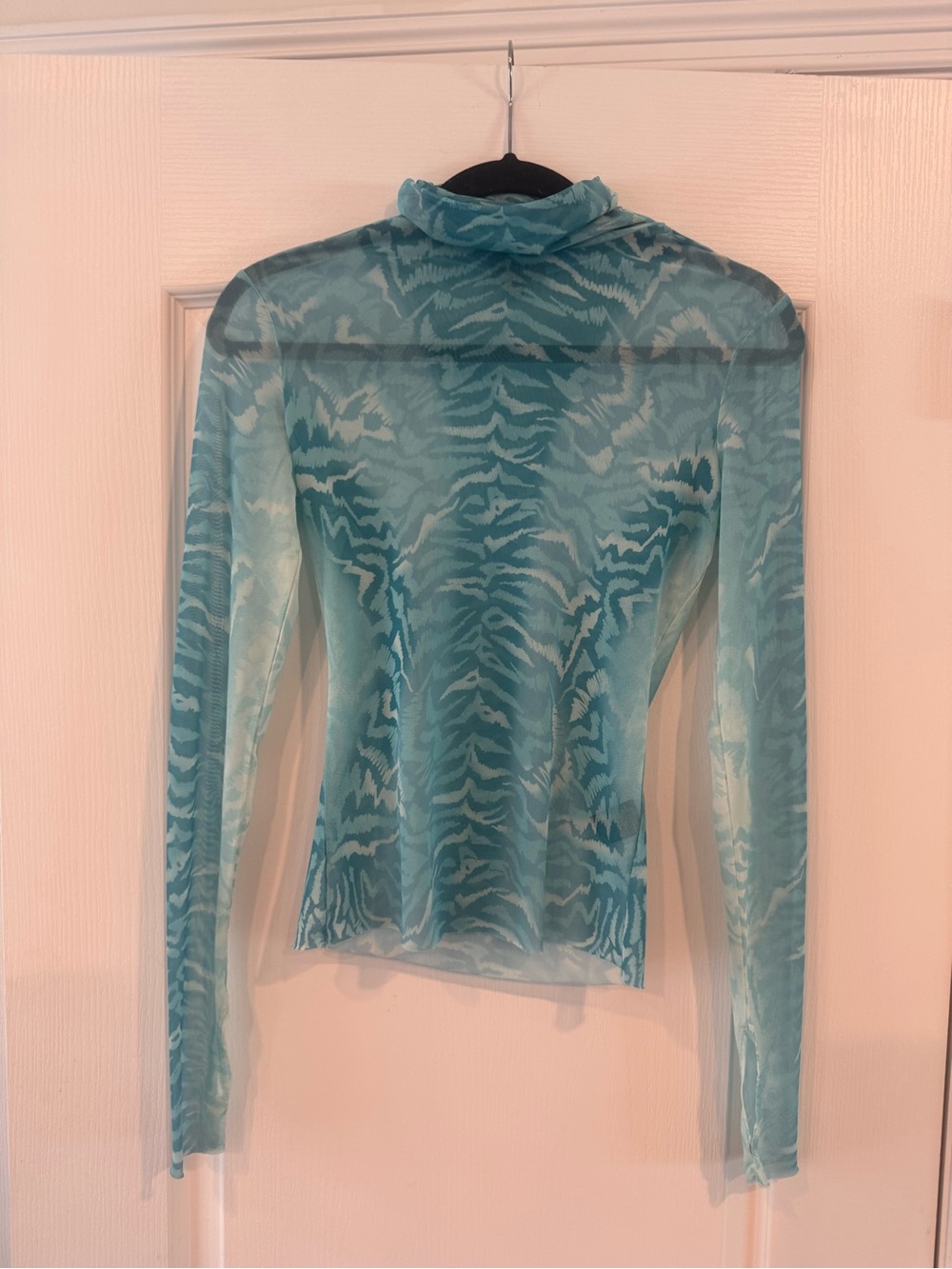 AFRM Zadie Top in Aqua Ombre Animal - Picture 2 of 3